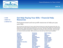 Tablet Screenshot of financialhelpresources.com